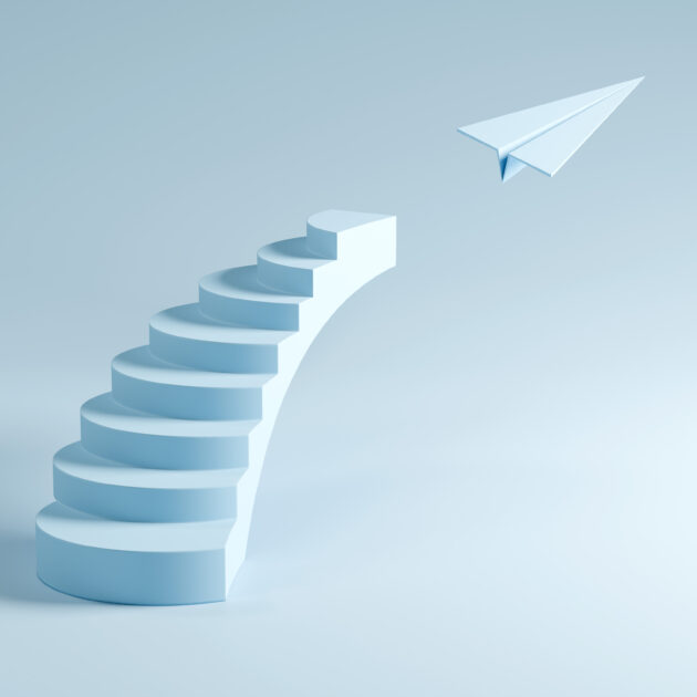Stairs leading to flight